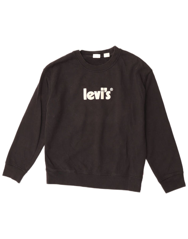 Felpa grafica da uomo Levi's, piccola, in cotone nero