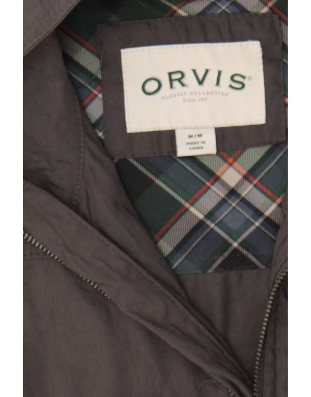 ORVIS Mens Bomber Jacket UK 38 Medium Grey Nylon Vintage Orvis and Second-Hand Orvis from Messina Hembry 