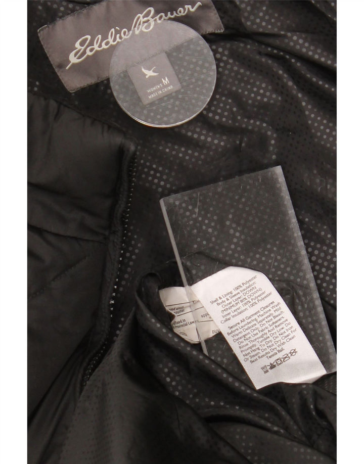 EDDIE BAUER Womens Padded Coat UK 14 Medium Black Polyester Vintage Eddie Bauer and Second-Hand Eddie Bauer from Messina Hembry 