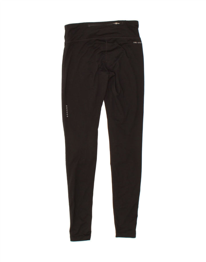 NIKE Womens Dri Fit Leggings UK 4 XS Black Polyester Vintage Nike and Second-Hand Nike from Messina Hembry 