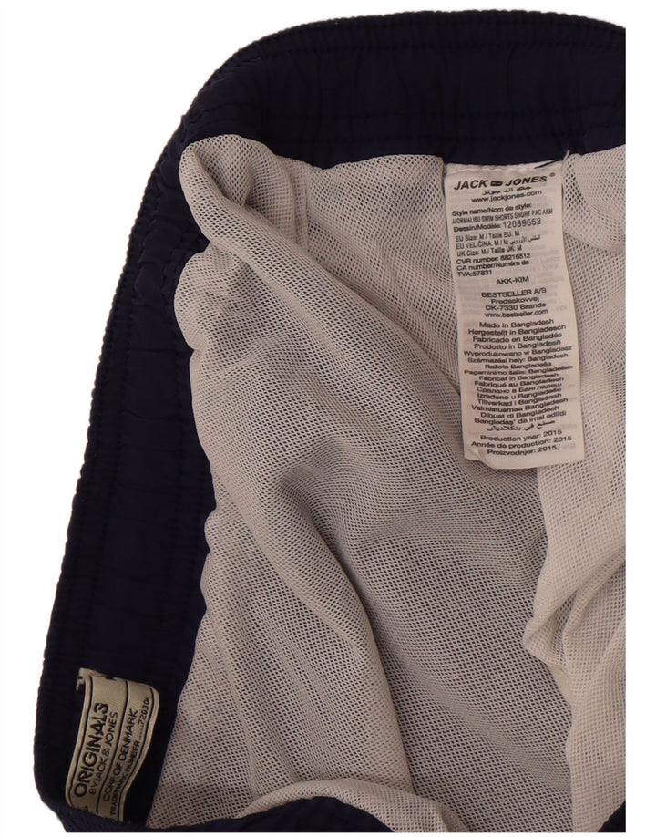 Jack & Jones Mens Swimming Shorts Medium Navy Blue Nylon