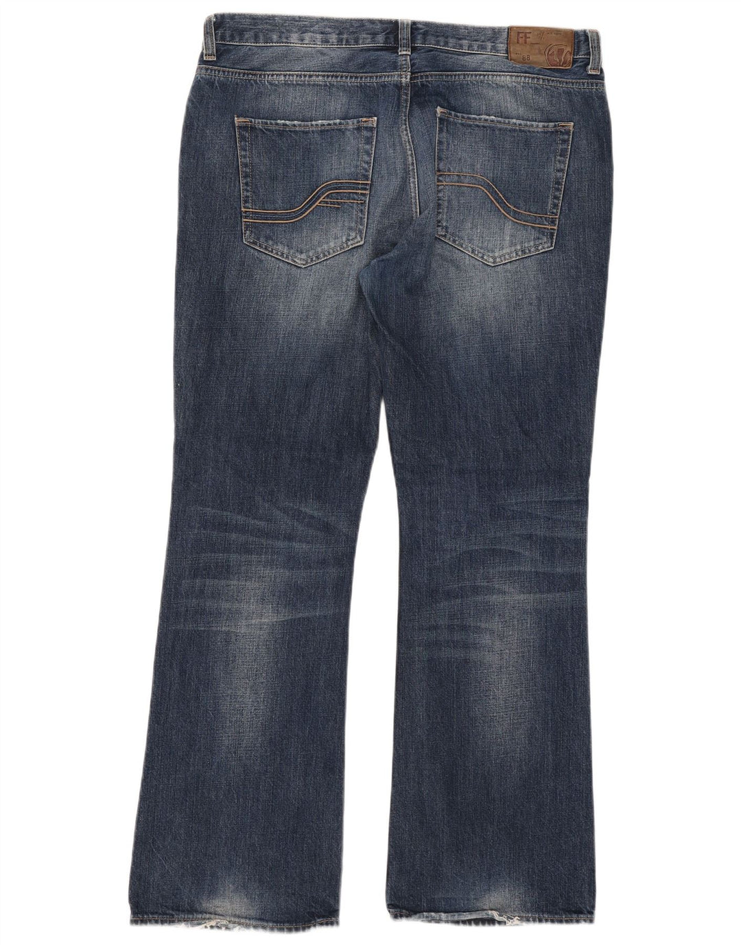 Jeans bootcut da uomo Fat Face W36 L32 cotone blu navy