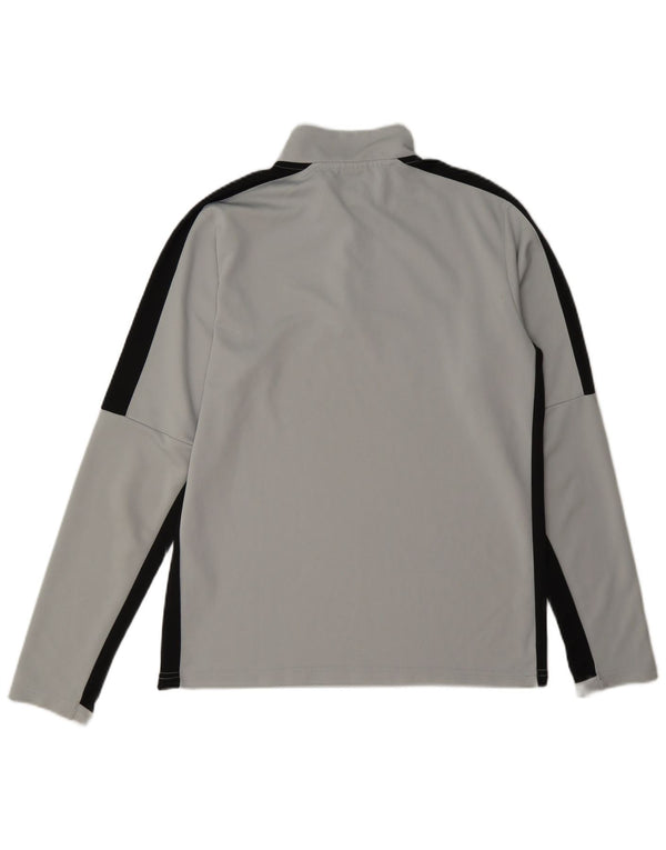 Nike Haut de survêtement Dri Fit Zip Neck pour hommes, petit, gris color block