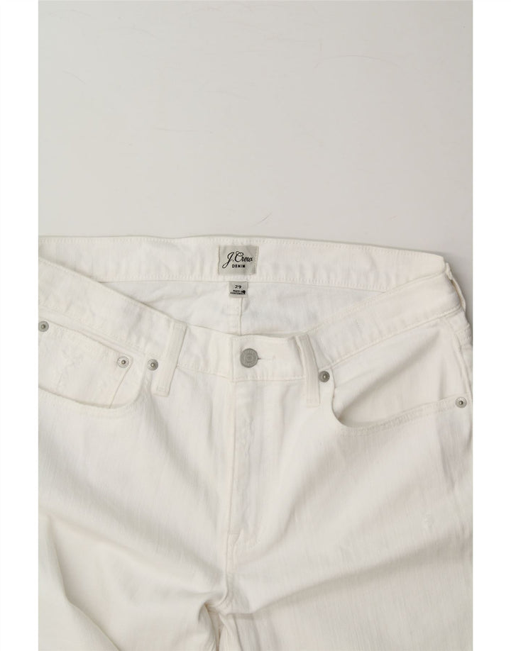J. CREW Womens Straight Jeans W29 L28 White Cotton Vintage J. Crew and Second-Hand J. Crew from Messina Hembry 