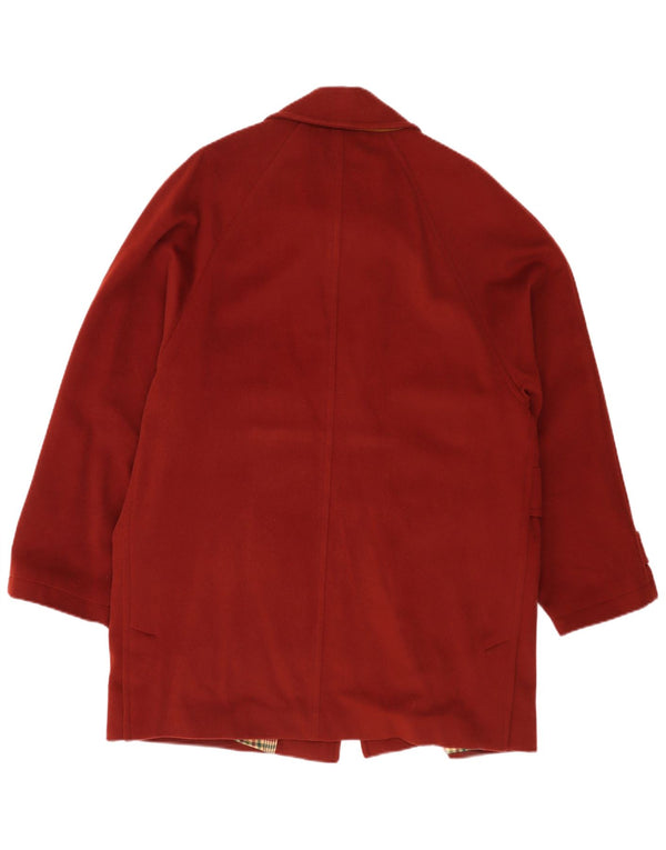 Trussardi Herre Overfrakke IT 48 Medium Maroon Virgin Wool