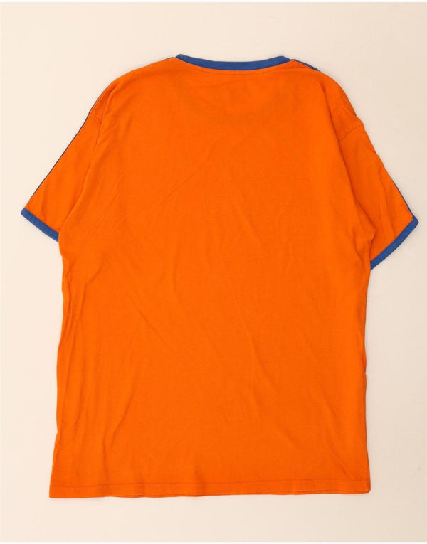 Hard Rock Cafe Herre Amsterdam Grafisk T-Shirt Top Stor Orange Colourblock