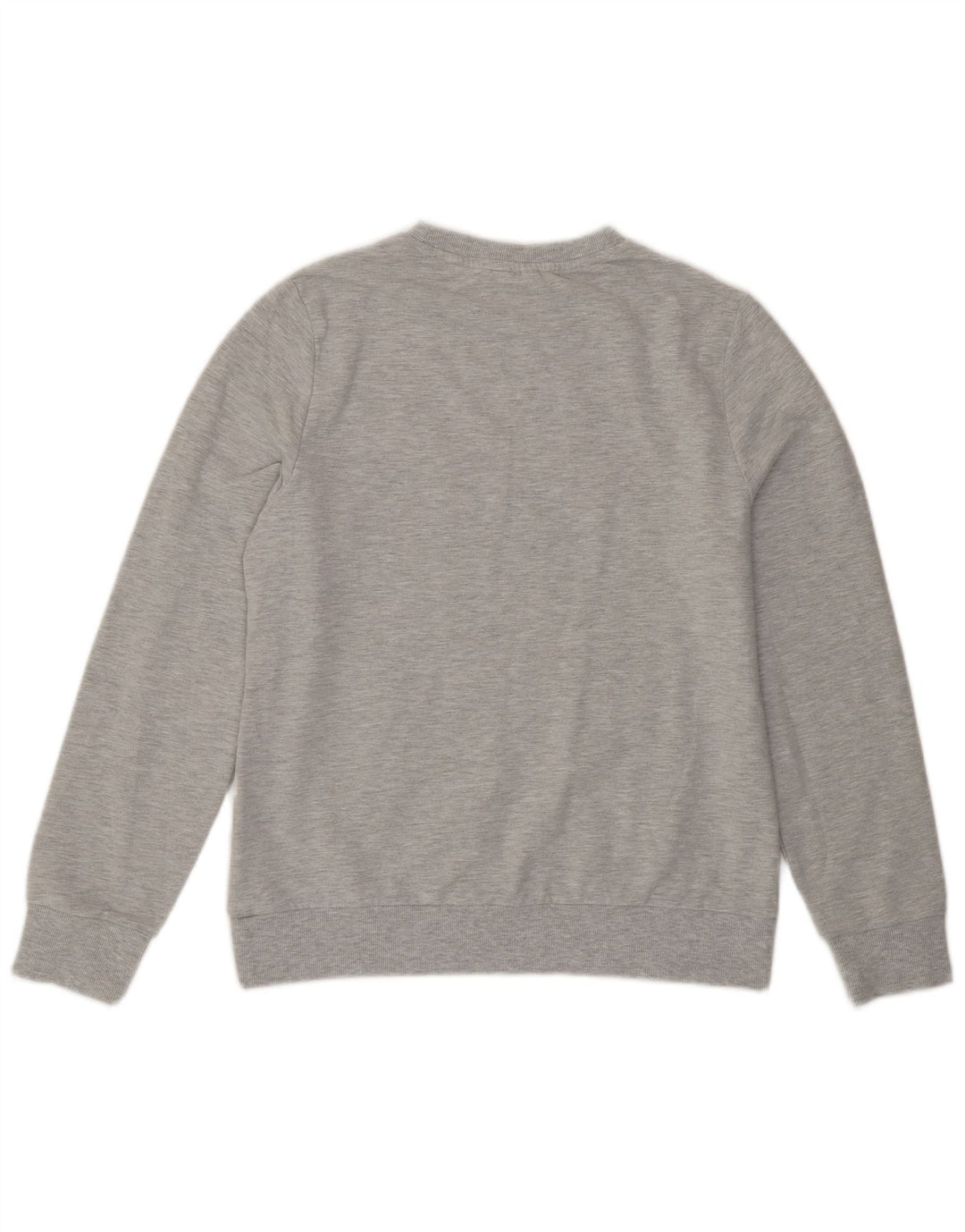FILA Womens Graphic Sweatshirt Jumper UK 14 Medium Grey Cotton