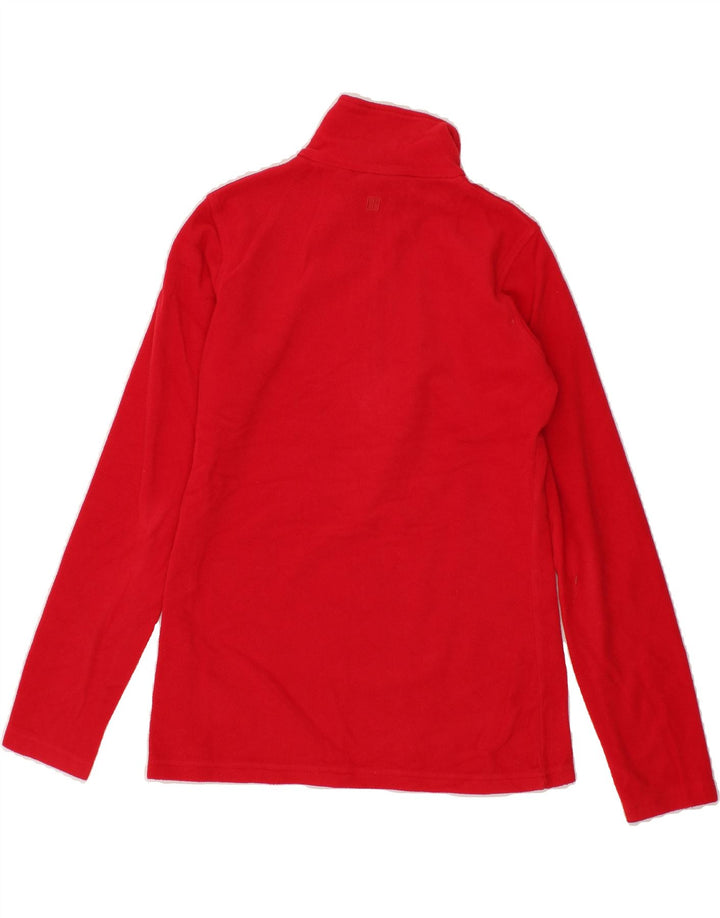 MOUNTAIN WAREHOUSE Womens Zip Neck Fleece Jumper UK 10 Small Red Polyester Vintage Mountain Warehouse and Second-Hand Mountain Warehouse from Messina Hembry 