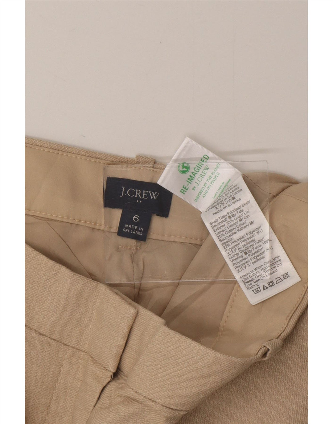 J. CREW Womens Chino Shorts US 6 Medium W28 Beige Cotton