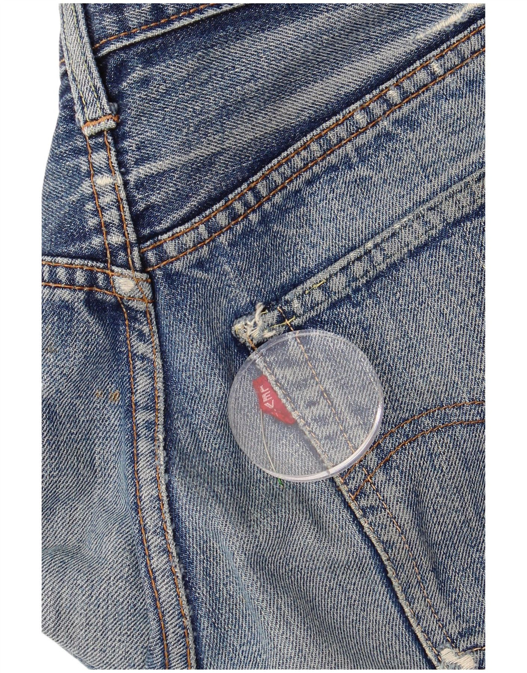 Levi's Damen Jeansshorts W28 Mittelblau