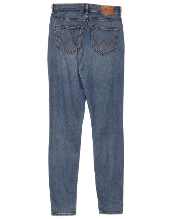 Wrangler Womens High Rise Skinny Jeans W27 L29 Blue Cotton