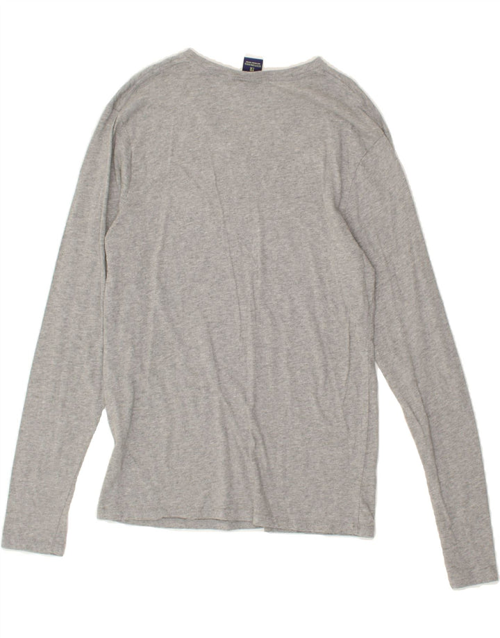SCOTCH & SODA Womens Top Long Sleeve UK 14 Medium Grey Cotton | Vintage Scotch & Soda | Thrift | Second-Hand Scotch & Soda | Used Clothing | Messina Hembry 