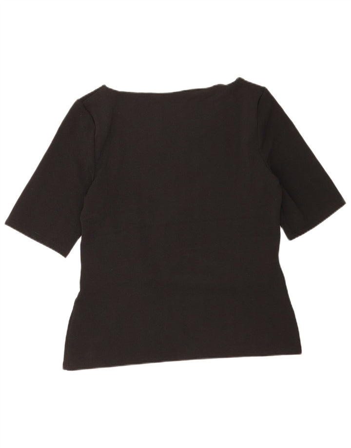Phase Eight Womens Blouse Top UK 14 Medium Black Polyester