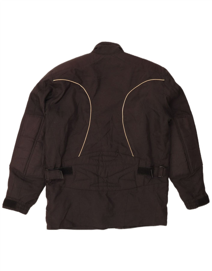 Vintage Mens Racer Jacket UK 40 Large Black Polyester