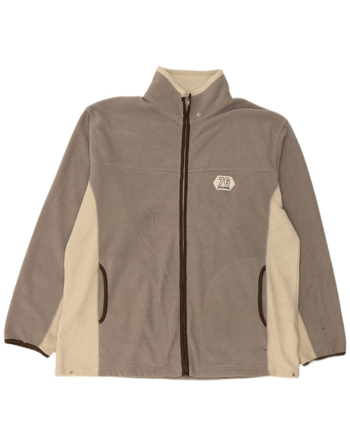 Spalding Mens Liner Fleece Jacket UK 42 XL Grey Colourblock Polyester