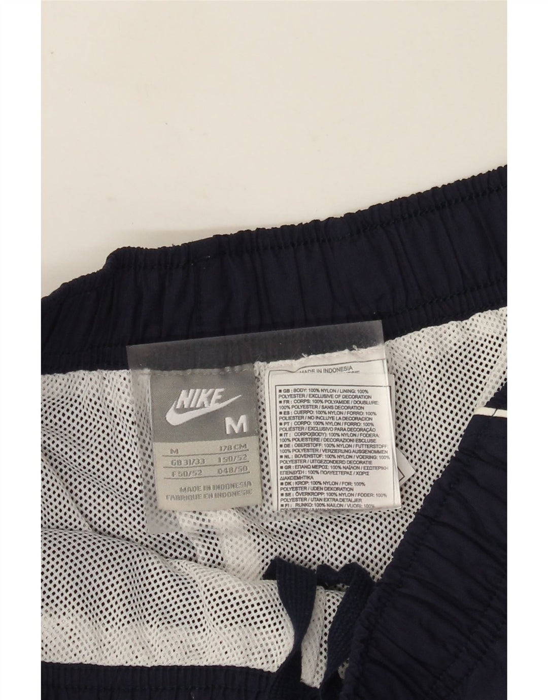 Nike Mens Bermuda Sport Shorts Medium Navy Blue Nylon