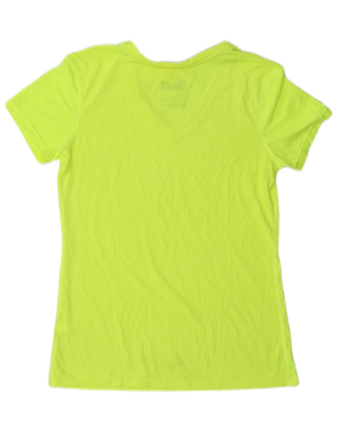 Nike Womens Dri Fit Regular T-Shirt Top UK 12 Medium Green