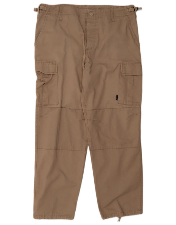 Pantalon cargo droit vintage pour hommes W38 L30 Beige