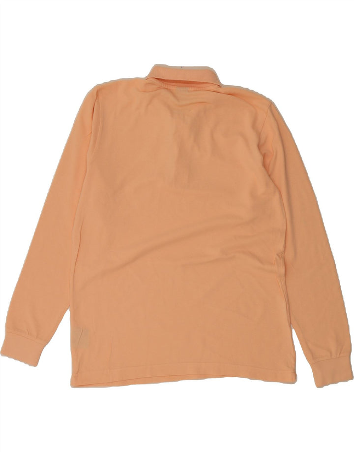 KAPPA Mens Long Sleeve Polo Shirt Medium Pink Cotton Vintage Kappa and Second-Hand Kappa from Messina Hembry 