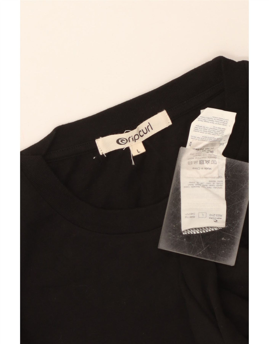 Rip Curl Mens Graphic T-Shirt Top Large Black Cotton