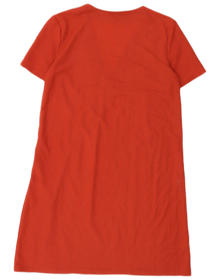 Zara Womens A-Line Dress UK 14 Medium Red Viscose