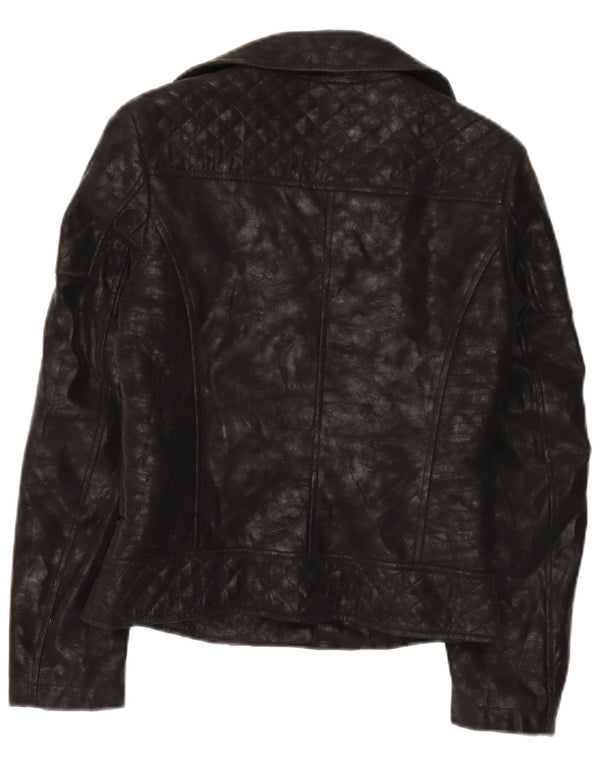 Giacca da motociclista da donna in ecopelle Guess UK 4 XS poliuretano nero