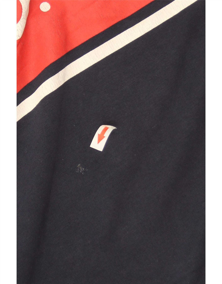 Marks & Spencer Damen Grafik-Sweatshirtpullover UK 14 Medium Marineblau