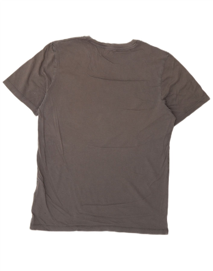Jack & Jones Mens Graphic T-Shirt Top Medium Grey Cotton