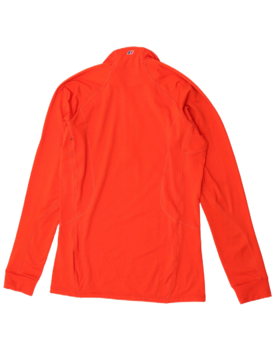 Berghaus Mens Zip Neck Top Long Sleeve Medium Orange Polyester Sports