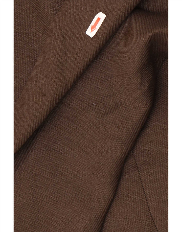 Zara Womens Oversized Overcoat UK 14 Medium Brown Polyester