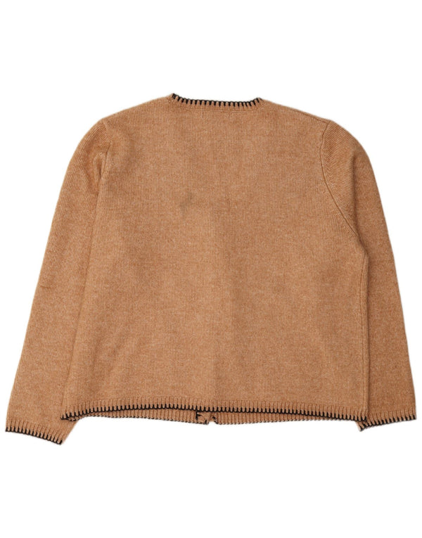 Marks & Spencer Dame oversized cardigan sweater UK 18 XL Brun Flecked