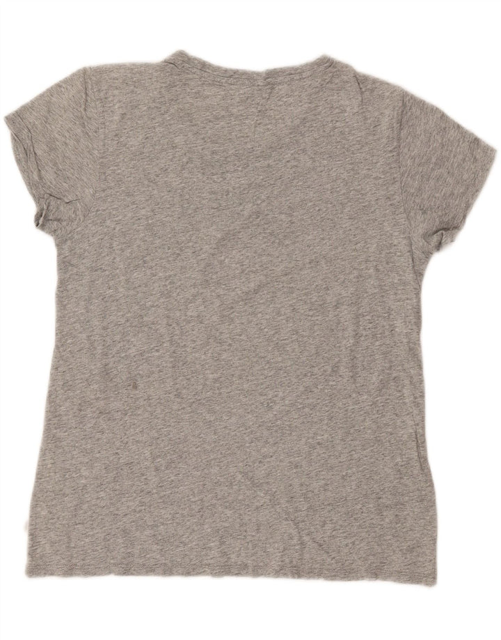 LEVI'S Grafisk T-shirt top til kvinder UK 12 Medium Grå Flecked