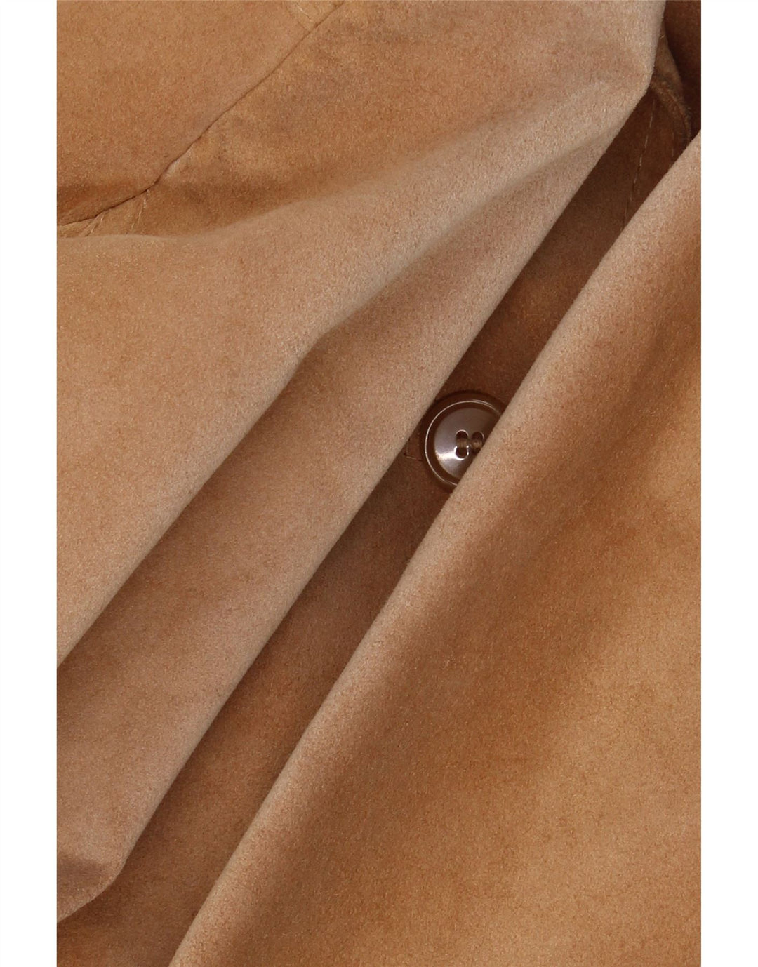 Barone Womens Suede Jacket UK 10 Small Beige Leather
