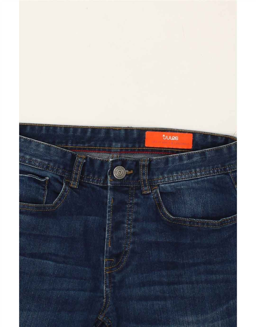JULES Womens Slim Jeans W26 L30  Navy Blue Vintage Jules and Second-Hand Jules from Messina Hembry 