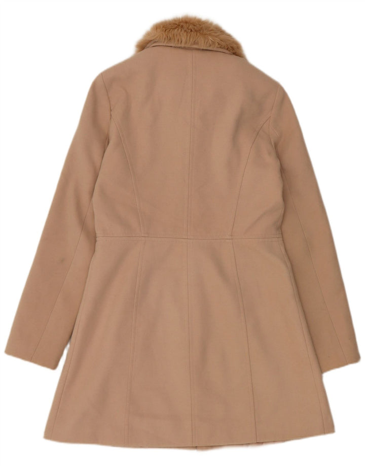 Oasis Manteau Femme UK 10 Petit Beige Polyester