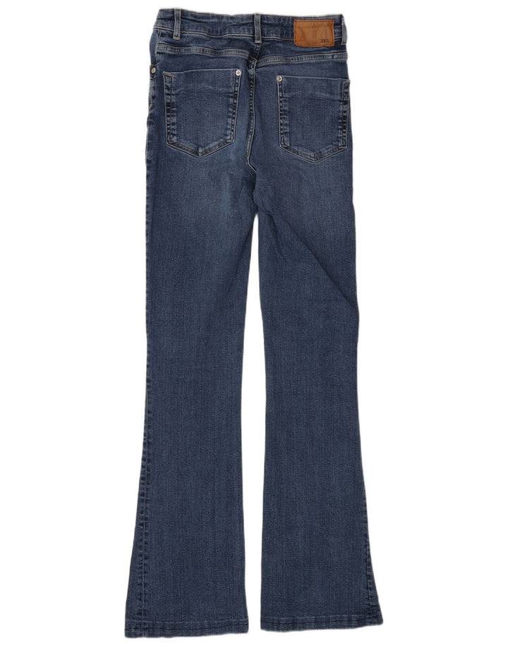 Zara Womens Flared Jeans EU 38 Small W28 L32 Blue Cotton