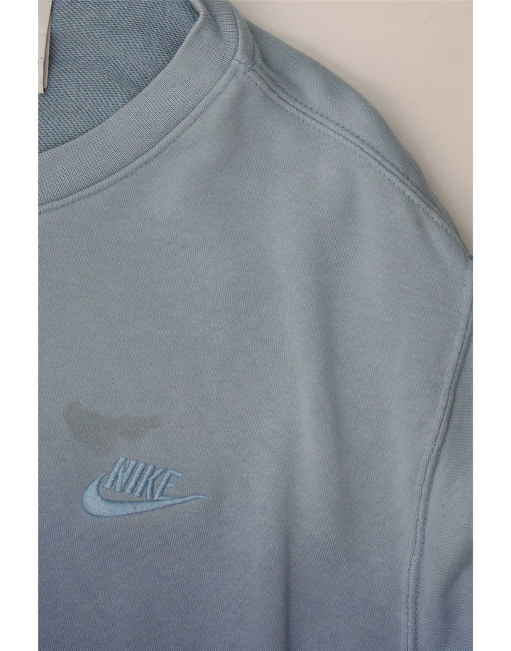 Nike Mens Sweatshirt Jumper Medium Blue Tie Dye Cotton