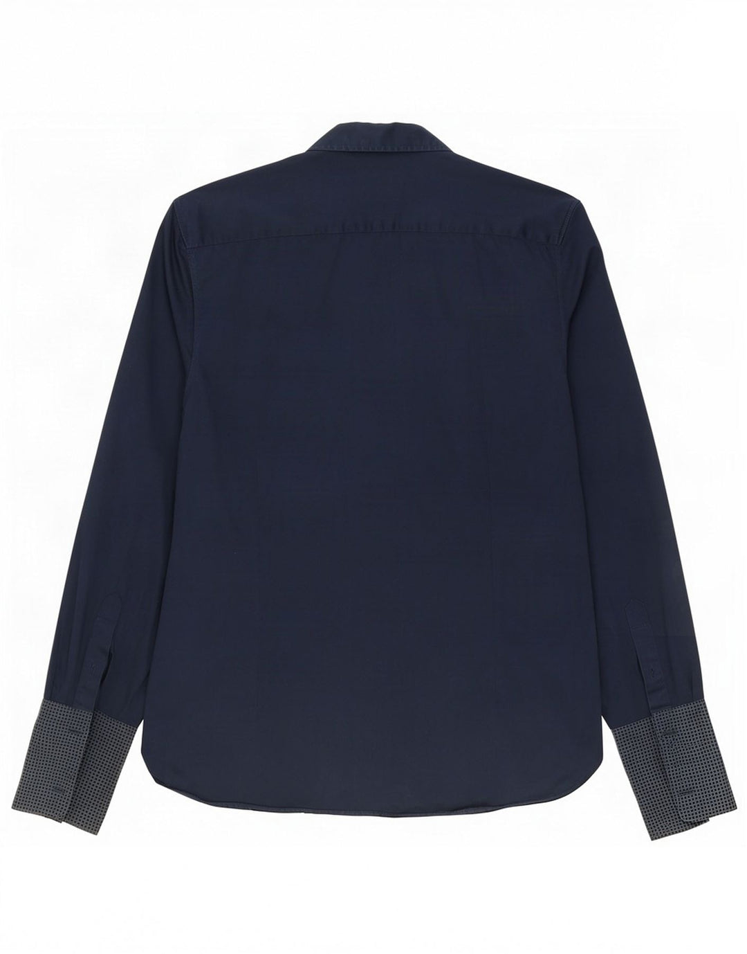 Camicia formale da uomo Ted Baker taglia 15,5 media blu navy maculato