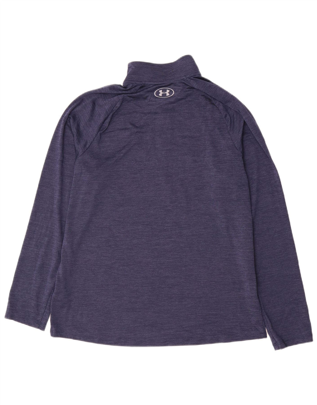 Under Armour Haut de survêtement à col zippé pour homme, grandes rayures bleu marine