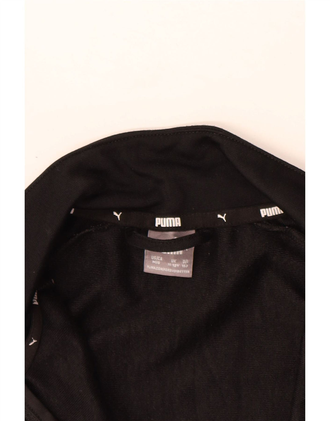 PUMA Boys Graphic Tracksuit Top Jacket 11-12 Years Black