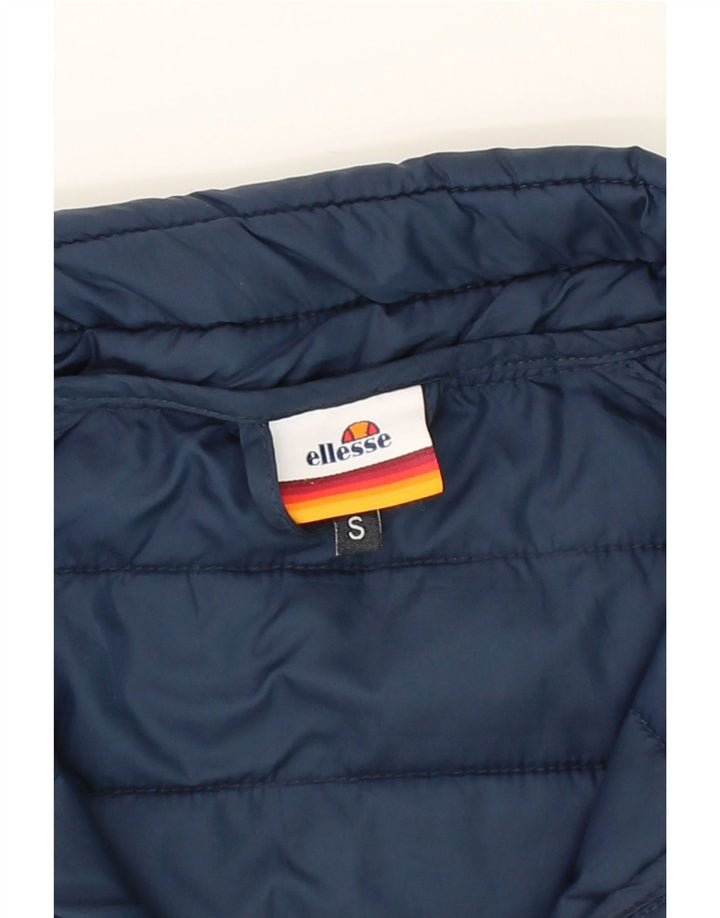 ELLESSE Mens Padded Jacket UK 36 Small Navy Blue Polyester Vintage Ellesse and Second-Hand Ellesse from Messina Hembry 