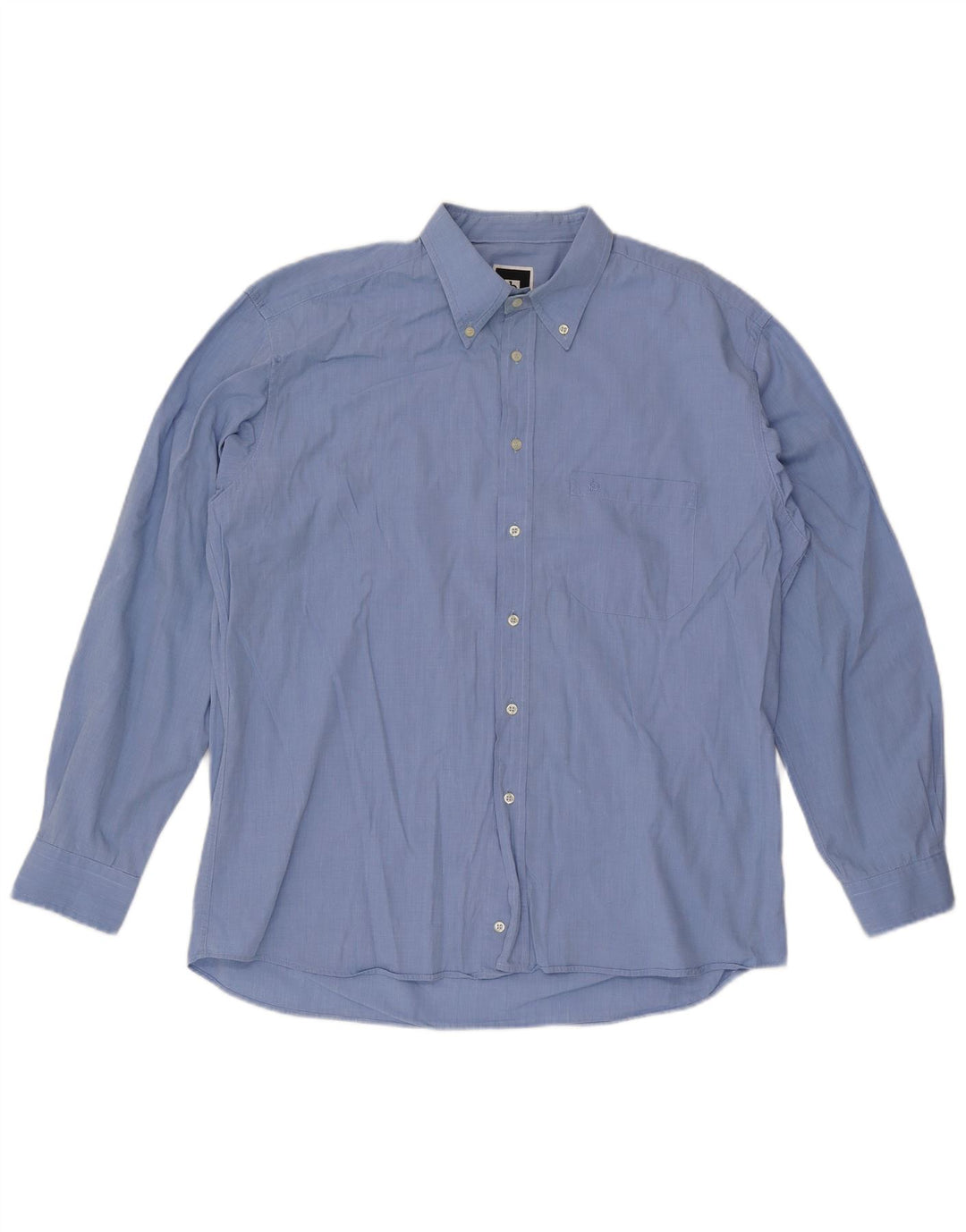 Roccobarocco Mens Shirt Large Blue Cotton