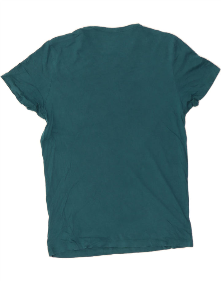 JACK & JONES Mens Graphic T-Shirt Top Medium Blue Cotton Vintage Jack & Jones and Second-Hand Jack & Jones from Messina Hembry 