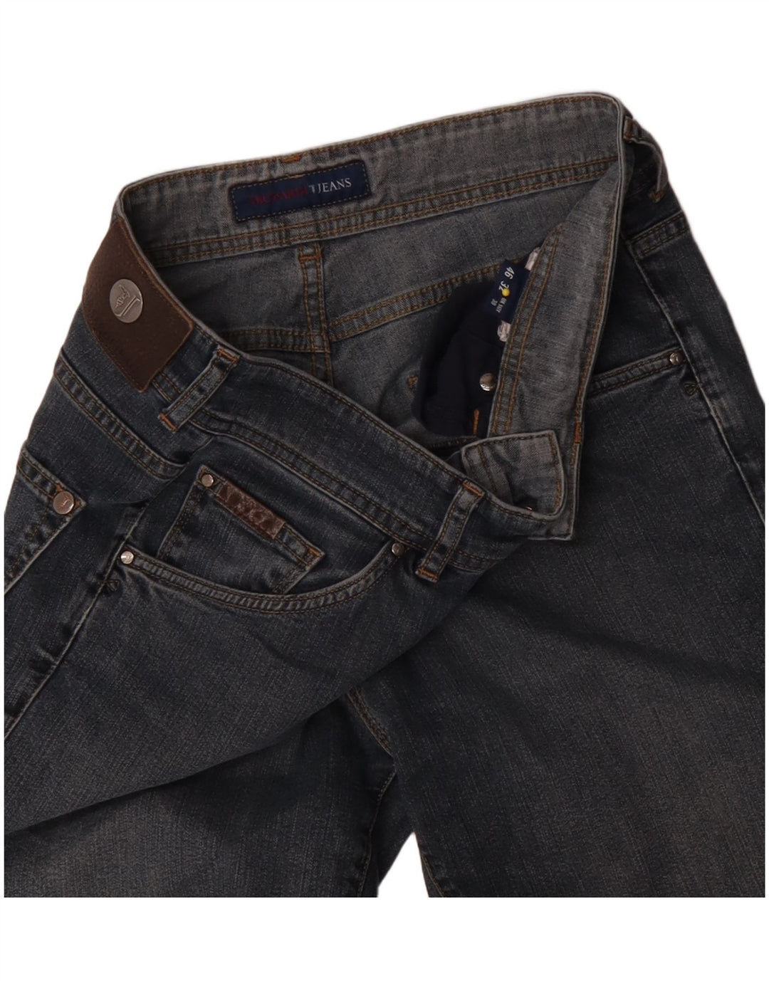 Trussardi Womens Straight Jeans W30 L31 Blue