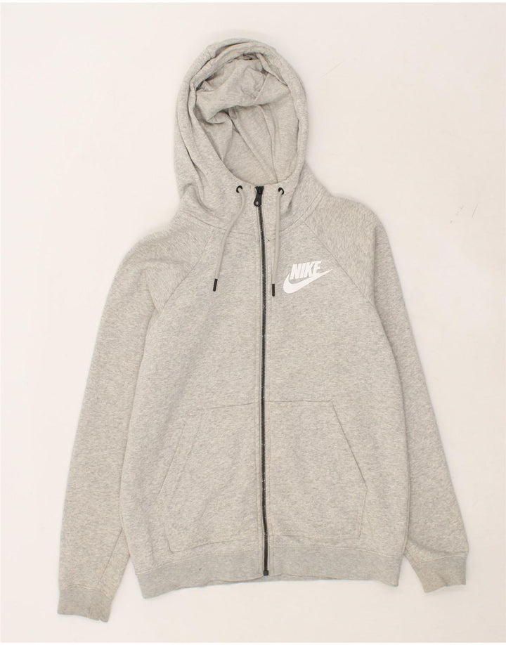 NIKE Mens Zip Hoodie Sweater Small Grey Cotton Vintage Nike and Second-Hand Nike from Messina Hembry 