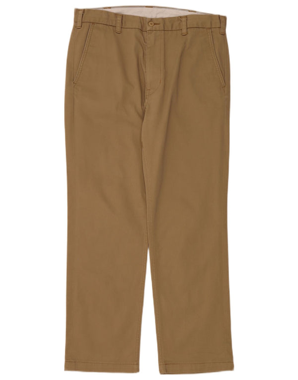 Calça jeans reta masculina Levi's W34 L29 algodão bege