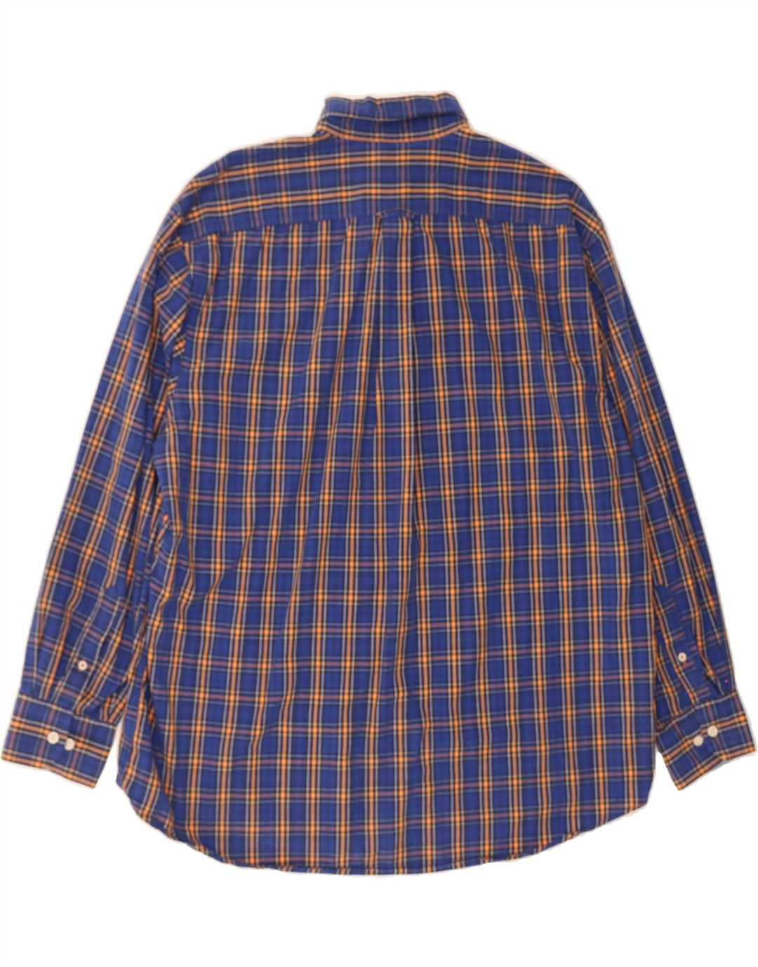 IZOD Mens Shirt XL Blue Check Cotton Vintage Izod and Second-Hand Izod from Messina Hembry 