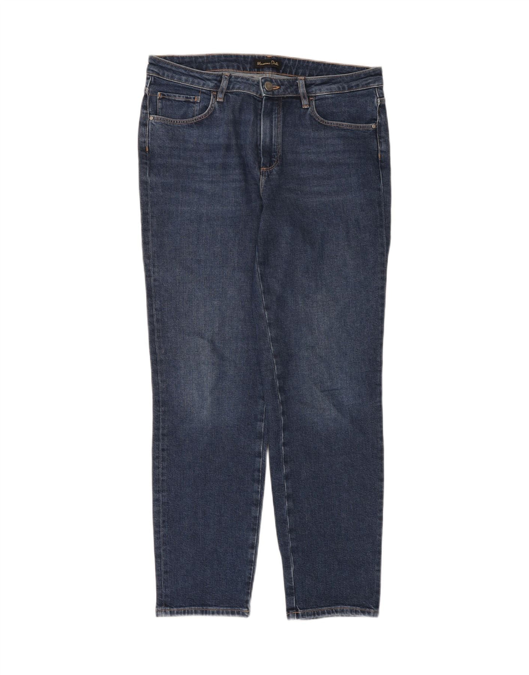 Massimo Dutti Dame Slim Jeans EU 40 Medium W30 L30 Blå Bomuld