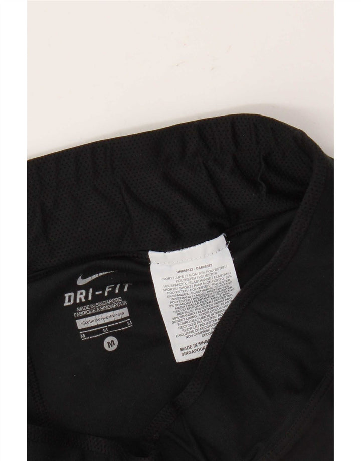 Nike Womens Dri Fit Skort UK 14 Medium Black Polyester