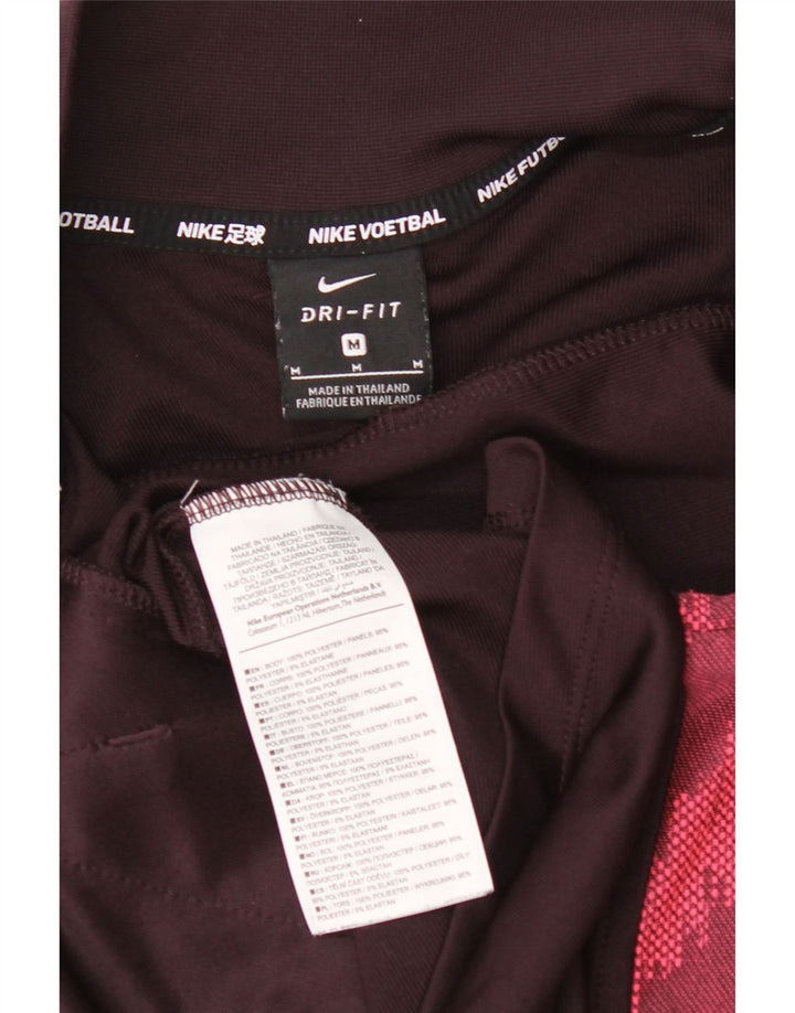 Nike Veste de survêtement Dri Fit pour homme en polyester géométrique marron moyen